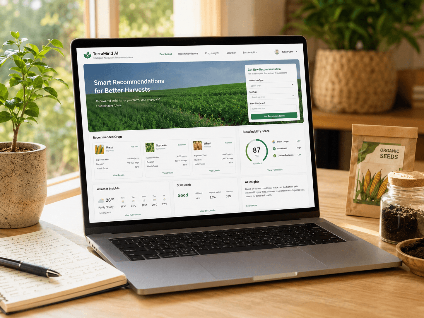 TerraMind AI - Crop Recommendation Prototype cover